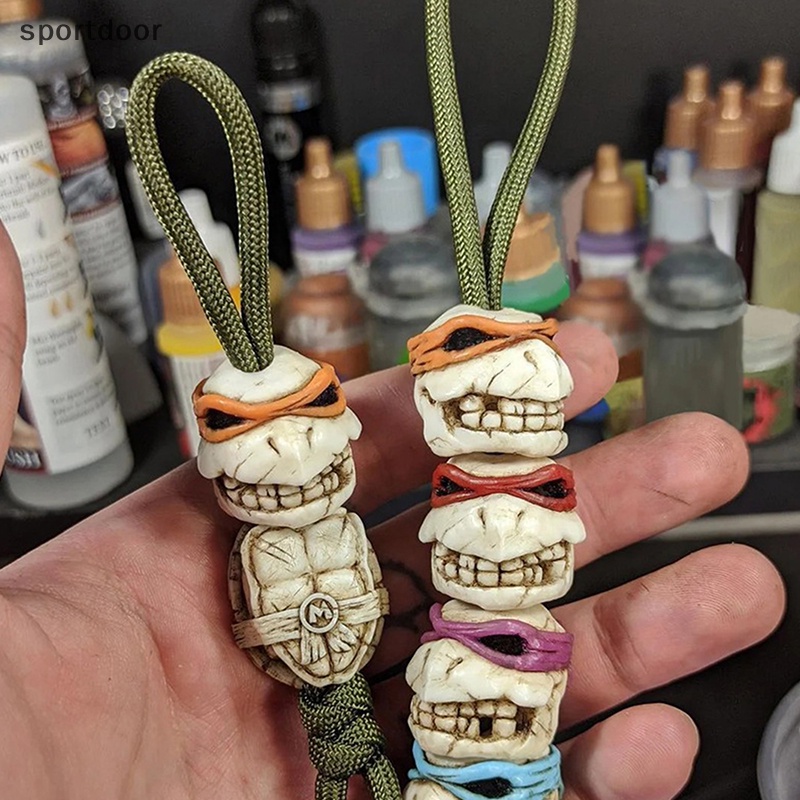 Móc Chìa Khóa Xe Hơi / Ba Lô / Túi Xách Hạt Đầu Lâu Rùa / Đầu Lâu paracord buddy
