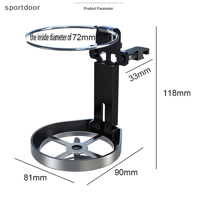 Giá Đỡ Bình Nước Có Thể Gập Lại Gắn Lỗ Thông Gió Xe Hơi