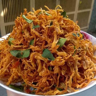 1kg khô gà xé lá chanh nhà làm