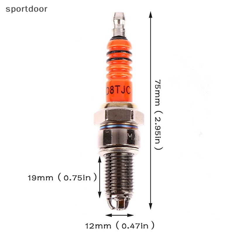 1 Bugi Đánh Lửa d8tjc Ba-jaw Hiệu Suất Cao Cho Xe Mô Tô