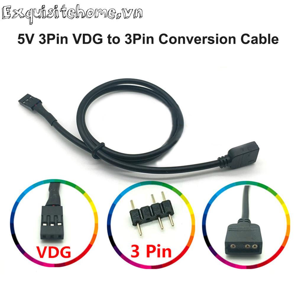Cáp Chuyển Đổi rgb 5v vdg Sang 3 pin