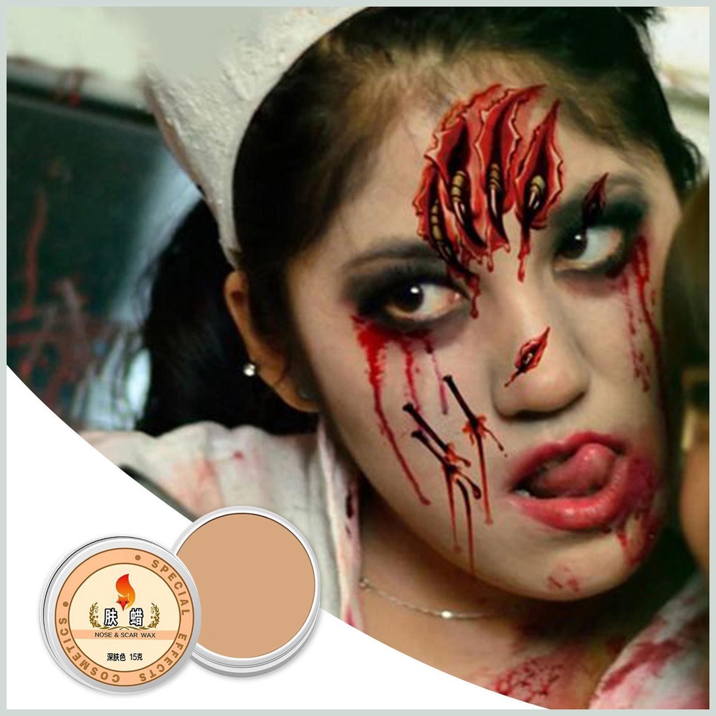 Sáp Tạo Hình Khăn Quàng Cổ Hóa Trang halloween Chuyên Nghiệp Không Gây Kích Ứng vết sẹo mô phỏng Sáp trang điểm