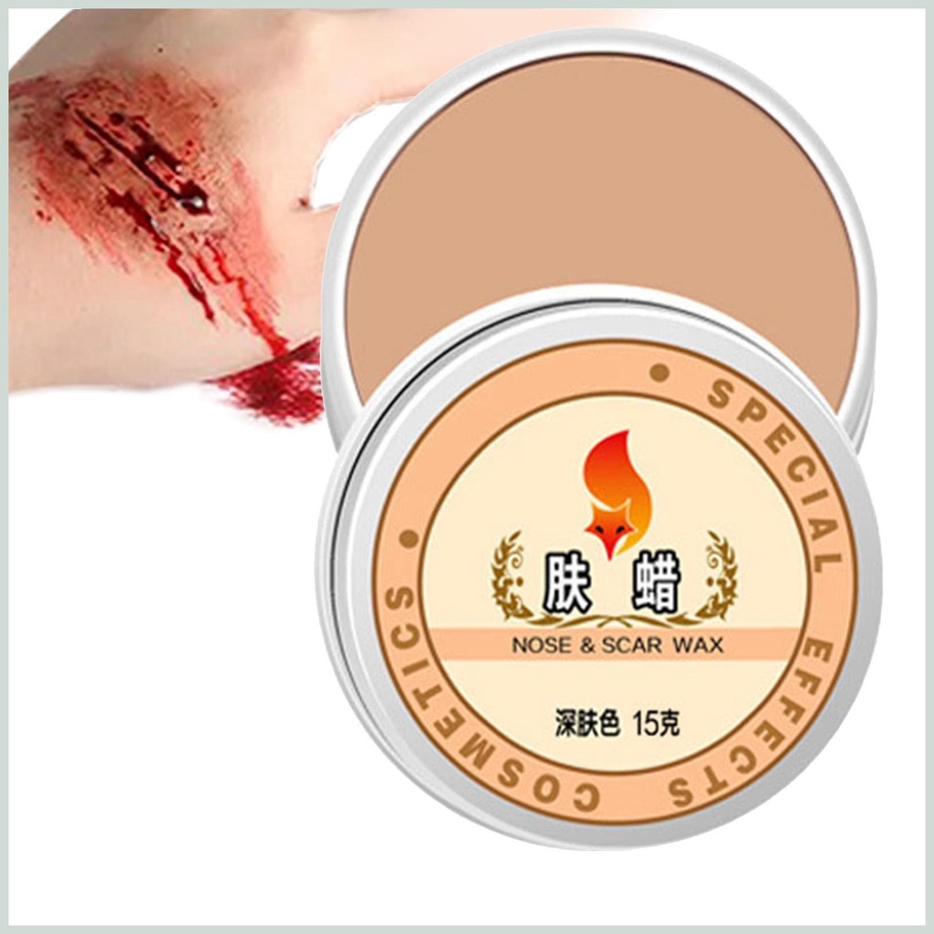 Sáp Tạo Hình Khăn Quàng Cổ Hóa Trang halloween Chuyên Nghiệp Không Gây Kích Ứng vết sẹo mô phỏng Sáp trang điểm