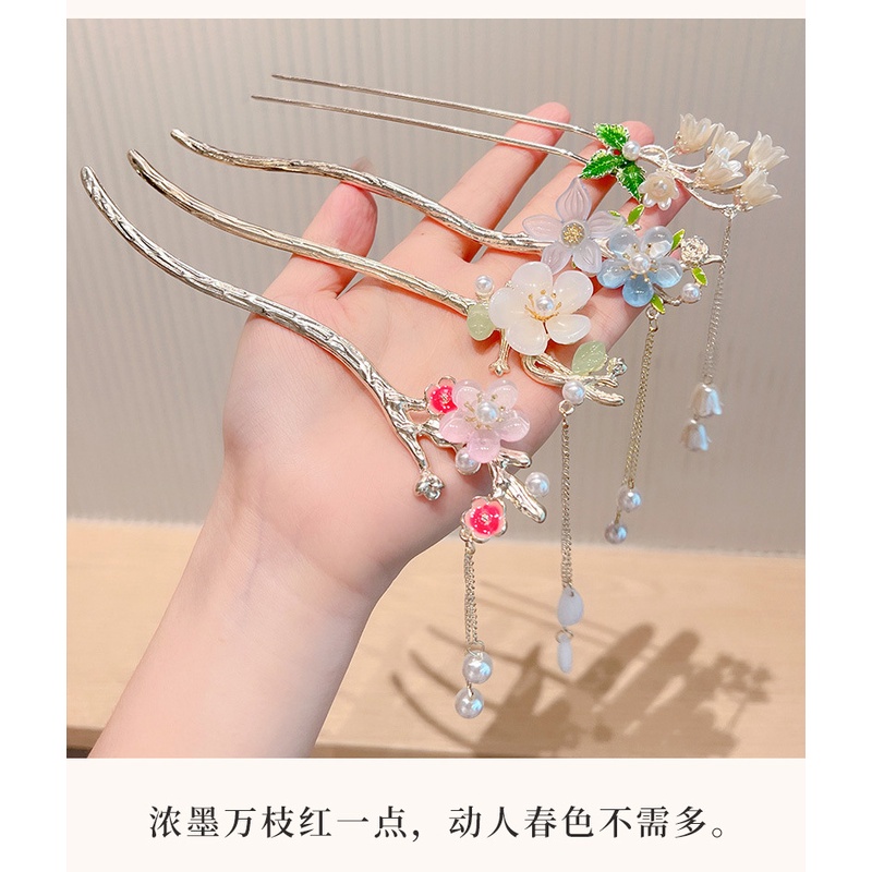 Trâm Cài Tóc Hình Hoa Bướm Phong Cách Trung Hoa Cho Nữ