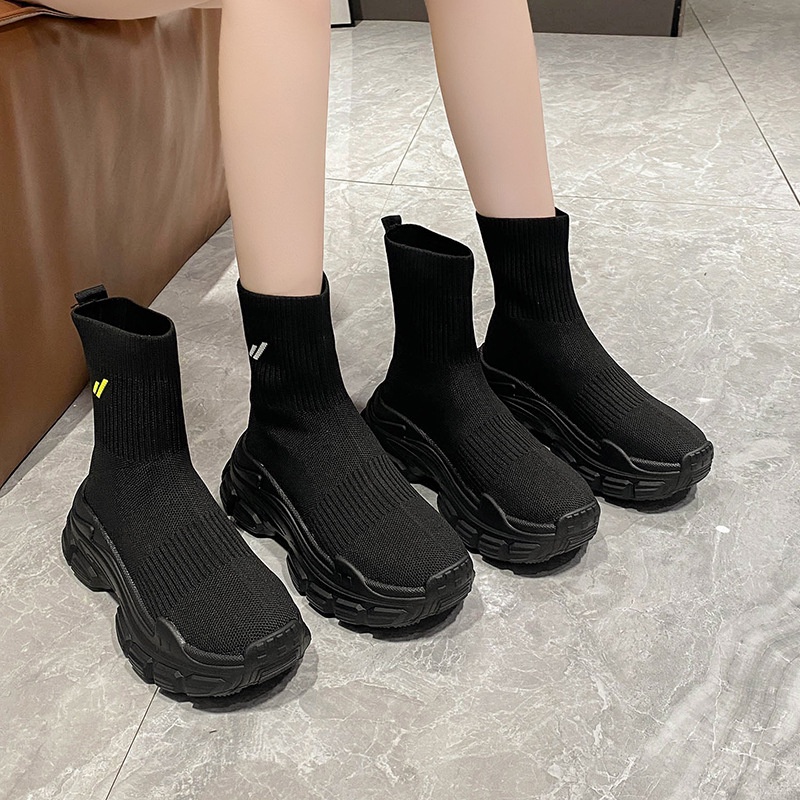 Hong Kong Premium shoes❥Giày Thể Thao Đế Dày Co Giãn Thời Trang Dành Cho Nữ