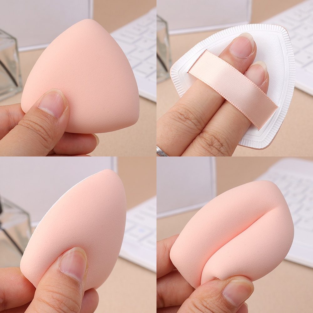 Mút Đánh Phấn Trang Điểm Tông Da Khô / Ướt Đa Năng Bằng Chất Liệu cotton Và Da Nhân Tạo Màu Kẹo