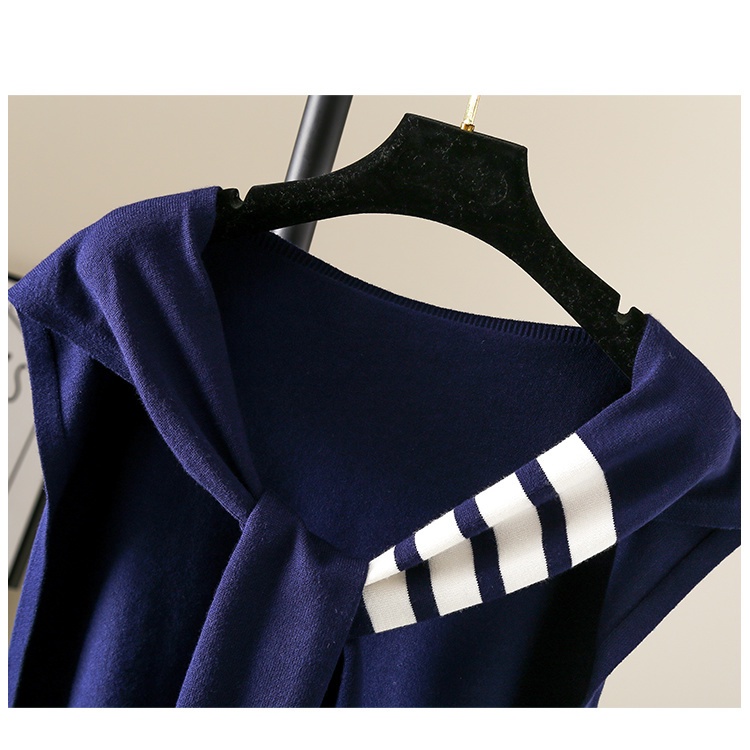 Khăn Choàng Len Dệt Kim Nhỏ Thắt Nút Phong Cách Hàn Quốc Dễ Phối Đồ