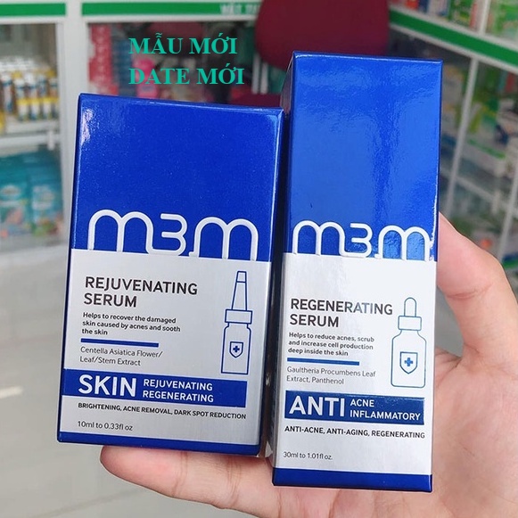 Tinh Chất Cho Da Mụn Acne Solution Serum M3m, Tặng 1 Regenerating Serum M3m