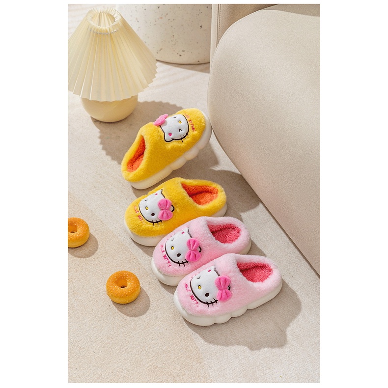 Hellokitty Dép Bông Đi Trong Nhà Chống Trượt Hình hello kitty Xinh Xắn