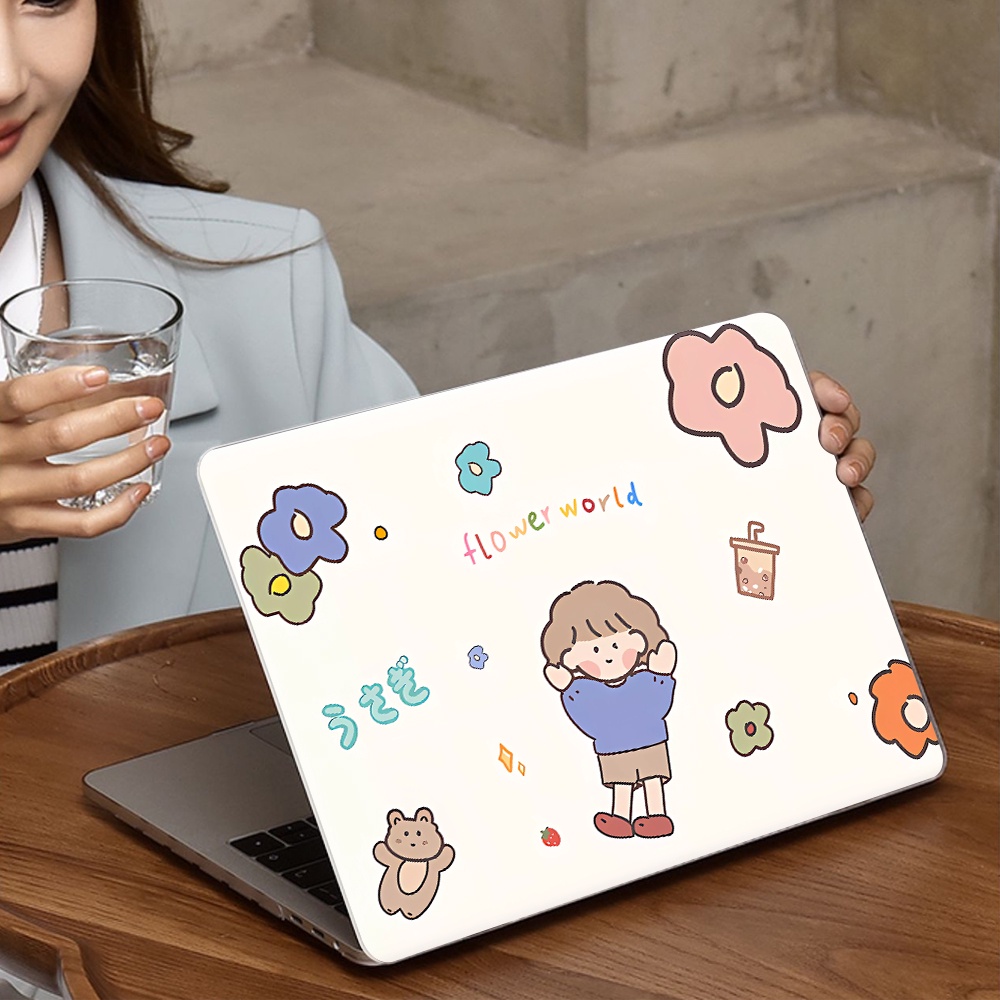 Abstract Flower Print Case With Dust Plug   Keybaord Cover For Macbook M2 Pro Air 13 A2338 A2681 M1 Air A2337 A2179 A1932 2020 2021 Pro 13 14 16 Inch Protective Shell VUK5