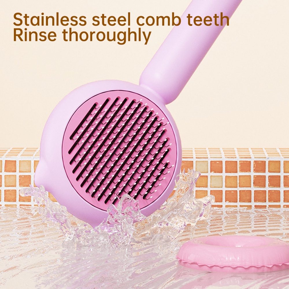 Mới Lược Chải Lông Bằng Thép Không Gỉ Cho Thú Cưng