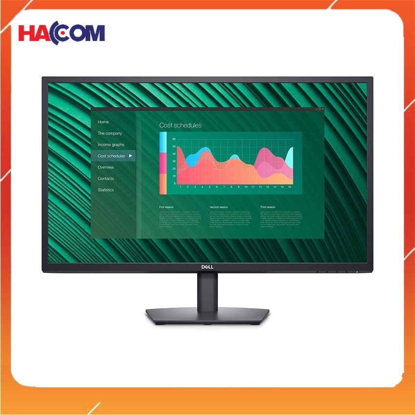 Màn hình Dell E2723H (27 inch/FHD/VA/60Hz/8ms/300 nits/DP+VGA) thiết kế nổi bật