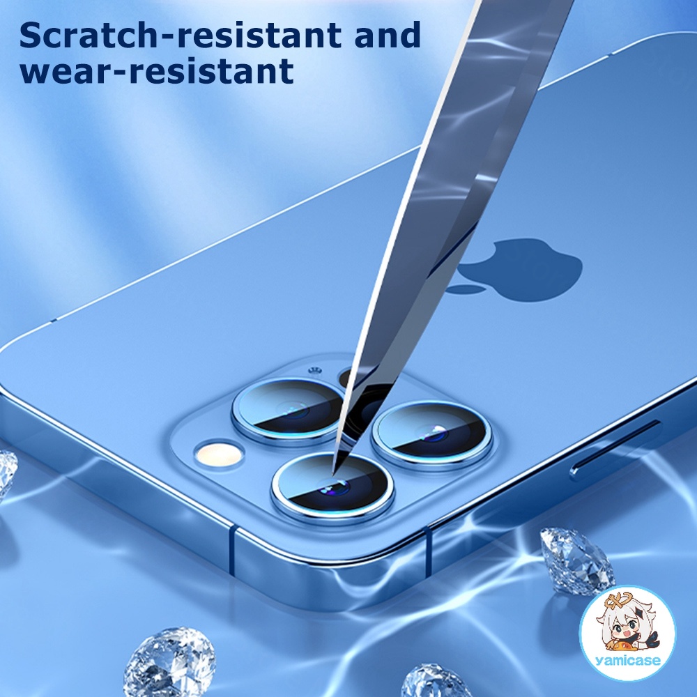 Miếng Dán Bảo Vệ Ống Kính Máy Ảnh Đính Kim Cương 0.25mm 0.25mm Cho iphone 15 11 12 13 14 pro max