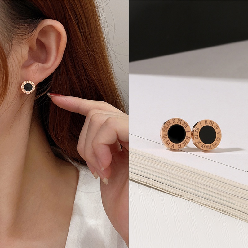 Bông Tai Thép Titan Phong Cách Hàn Quốc Thời Trang Cho Nữ