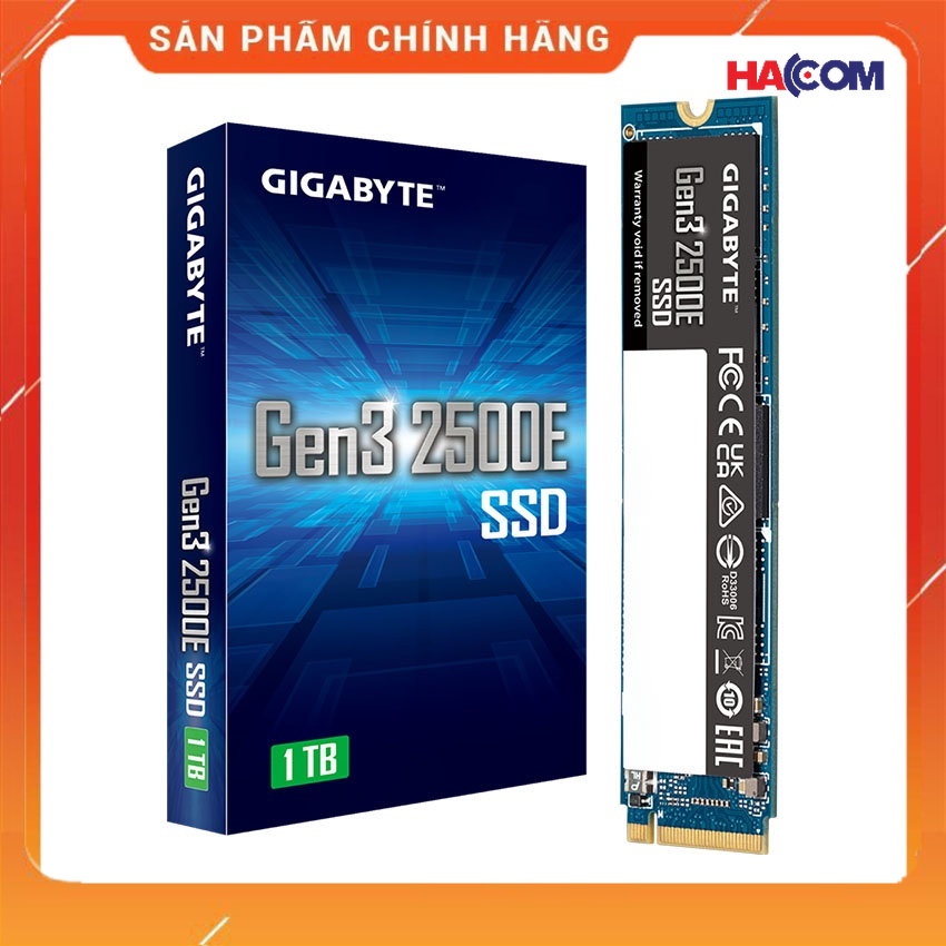 Ổ CỨNG SSD GIGABYTE 2500E 1TB PCIE GEN 3.0X4 (ĐỌC 2400MB/S GHI 1800MB/S) lựa chọn xứng đáng cho việc nâng cấp PC