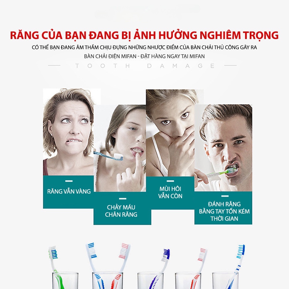 Bàn Chải Điện Sonic X2 Model - Máy đánh răng máy sóng âm công nghệ Đức - Tặng kèm 3 đầu thay thế