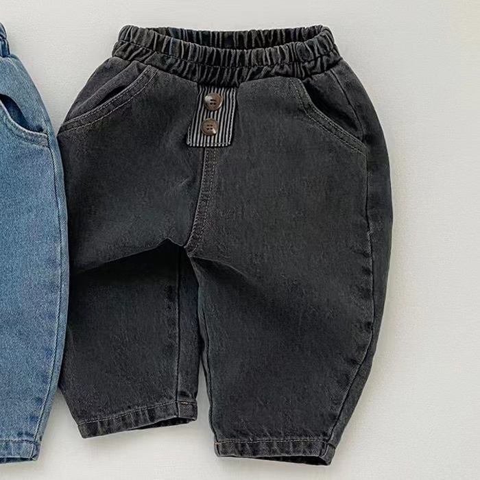 Quần jeans Trơn Thời Trang Mùa Thu Dành Cho Bé Trai 0-3 Tuổi