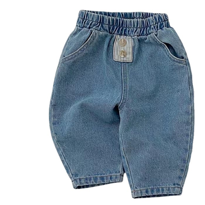 Quần jeans Trơn Thời Trang Mùa Thu Dành Cho Bé Trai 0-3 Tuổi