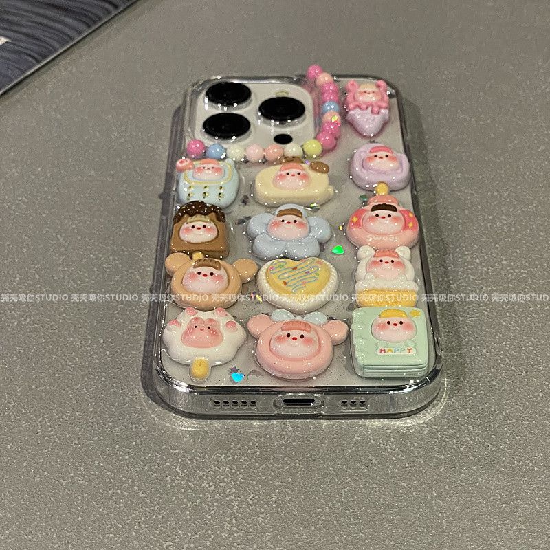 Ốp Điện Thoại epoxy Chống Rơi Họa Tiết Ba Chiều Cho Iphone 14promax 13 11 14pro 13pro 14