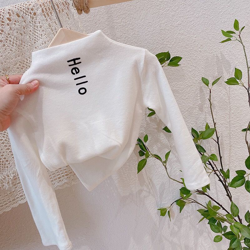 Áo Sơ Mi Trơn Tay Dài Mềm Mại Thoải Mái Thời Trang Xuân Thu Dành Cho Bé Trai Gái 1-9 Tuổi