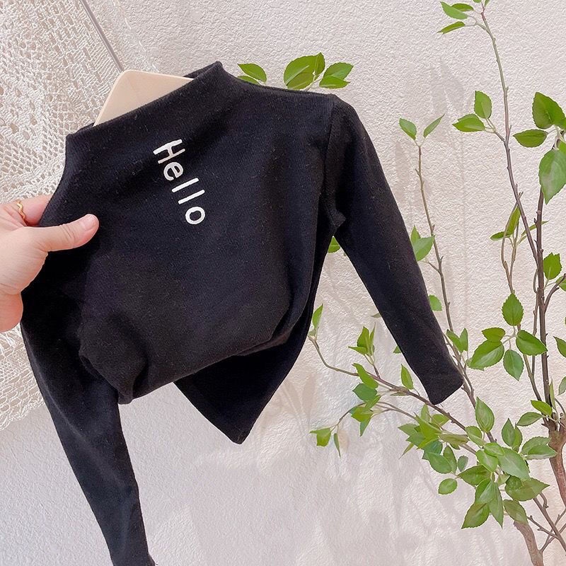 Áo Sơ Mi Trơn Tay Dài Mềm Mại Thoải Mái Thời Trang Xuân Thu Dành Cho Bé Trai Gái 1-9 Tuổi