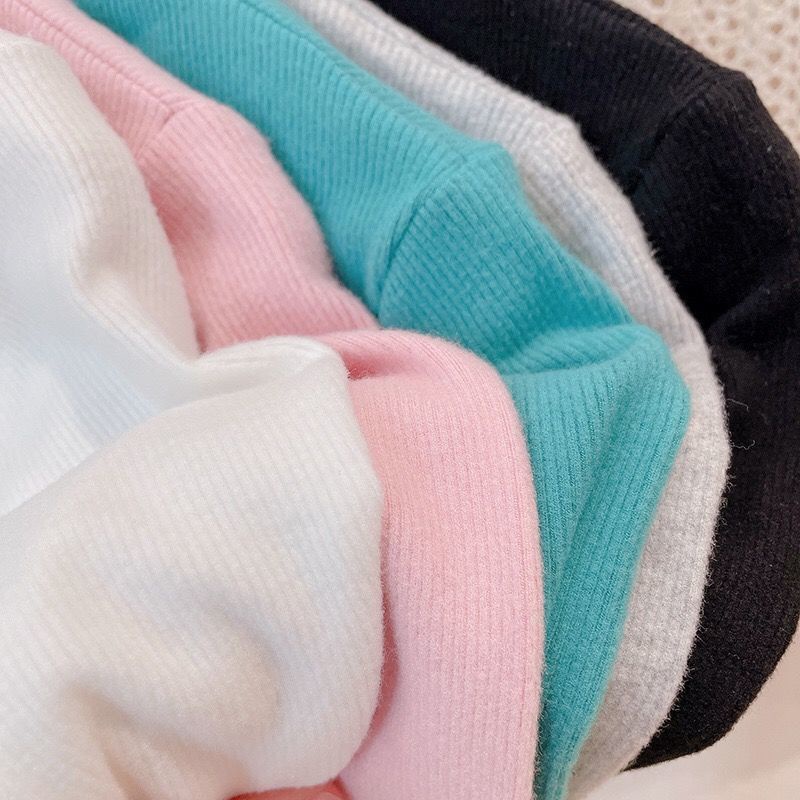 Áo Sơ Mi Trơn Tay Dài Mềm Mại Thoải Mái Thời Trang Xuân Thu Dành Cho Bé Trai Gái 1-9 Tuổi