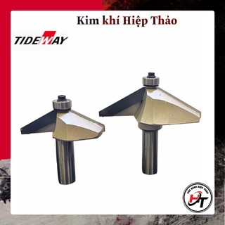 Mũi phay gỗ vát cạnh 30 độ có bi mũi soi vát mép 60 độ tideway 0202 vat-30-tw