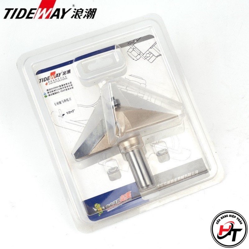 Mũi phay gỗ vát cạnh 30 độ có bi mũi soi vát mép 60 độ Tideway VAT-30-TW