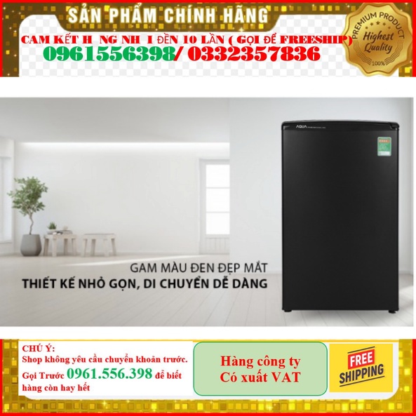 Tủ lạnh mini có ngăn đá giá rẻ Aqua 90 lít AQR-D99FA Mới  bảo hành 2 năm ]