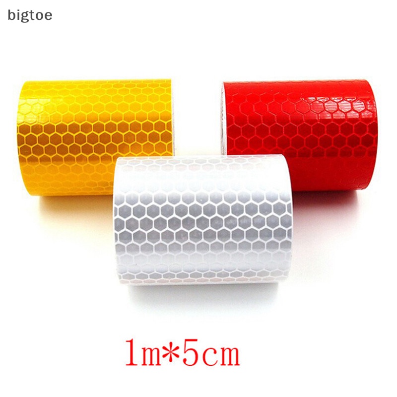 Bigtoe Cuộn Băng Keo Dán Phản Quang Cảnh Báo An Toàn 5Cmx1M