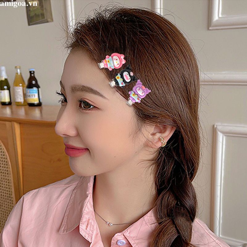 ✨✨SANRIO Kẹp Tóc Hình Nơ Hoạt Hình Dễ Thương Cho Học Sinh