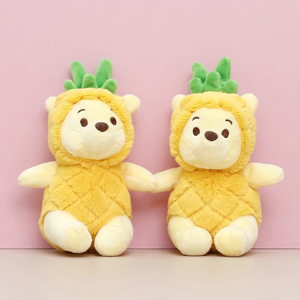 Buym2 Móc Khóa Búp Bê Gấu / Quả Dứa Nhồi Bông mini Mềm Mại Thoải Mái Chạm Cảm Ứng Chống Mài Mòn Trang Trí Túi Xách