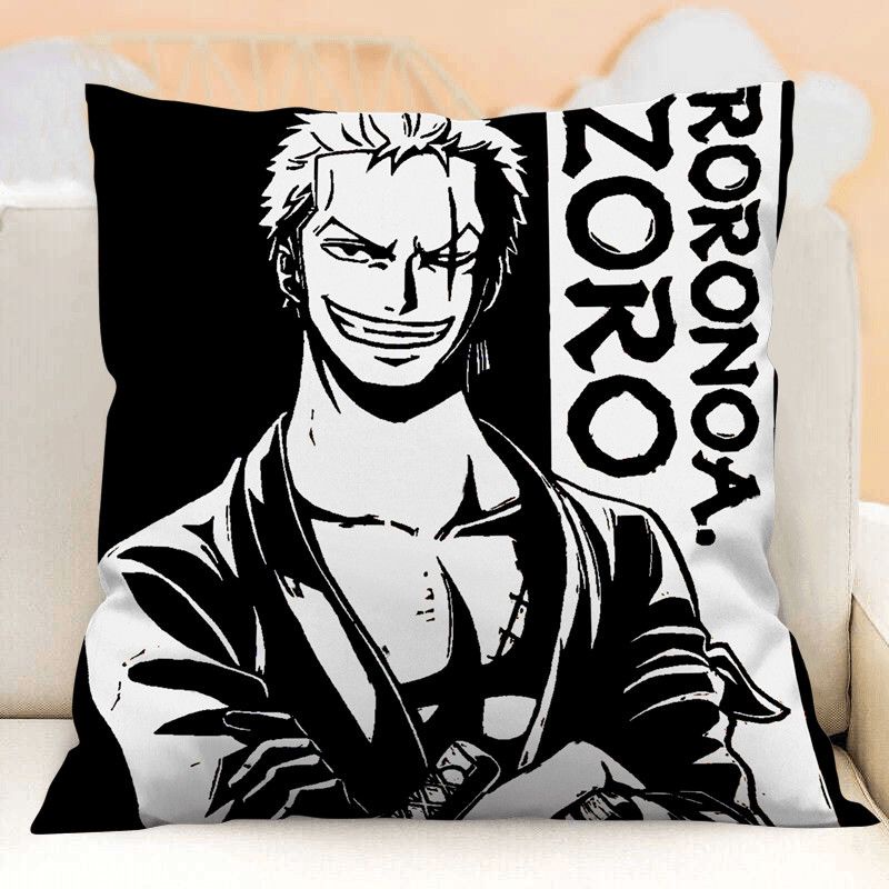 Vỏ Gối polyester In Hoạt Hình one piece zoro luffy Làm Quà Tặng Cho Bé Trai Gối Đệm sofa Gối Hai Mặt