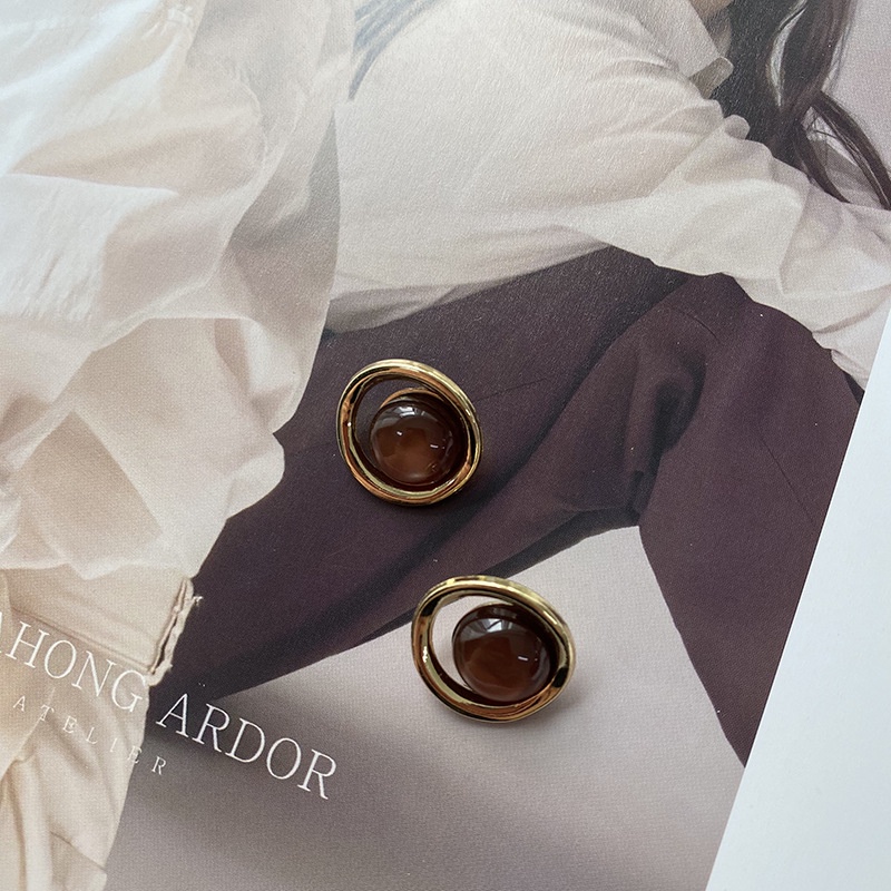 Set 5 Nút Kim Loại Hình Mắt Mèo 18mm Trang Trí Áo Khoác Da