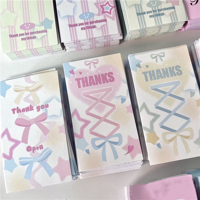 Steve Set 20 Tấm sticker In Chữ thank you Dễ Thương Dùng Để Trang Trí Quà Tặng