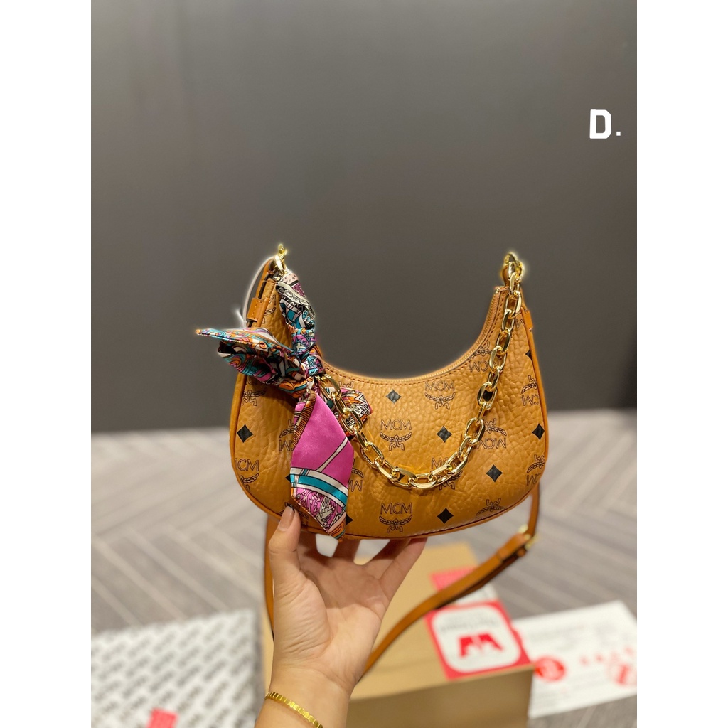 Mcm Túi Xách boston Phong Cách Thời Trang Châu Âu Dành Cho Nữ