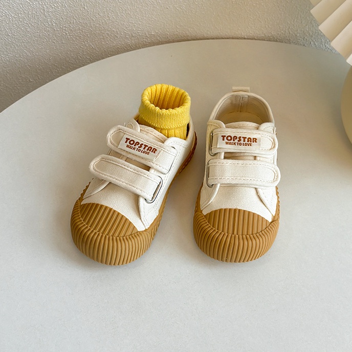 Giày Thể Thao Vải canvas Đế Mềm Thời Trang Cho Bé