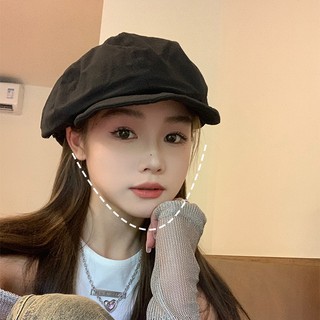 Đen Nón beret Thời Trang Hàn Quốc Cho Nữ