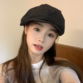 Đen Nón beret Thời Trang Hàn Quốc Cho Nữ