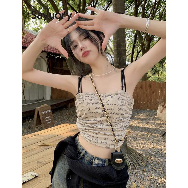 Áo Lót Sát Nách In Chữ Sau Lưng Thời Trang 2023 Cho Nữ