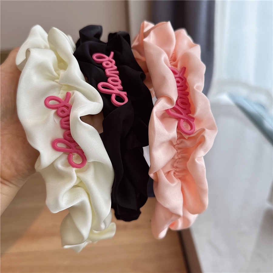 Băng Đô Cài Tóc Xếp Ly Màu Trơn In Họa Tiết Đầu Lâu 2023 Cho Nữ