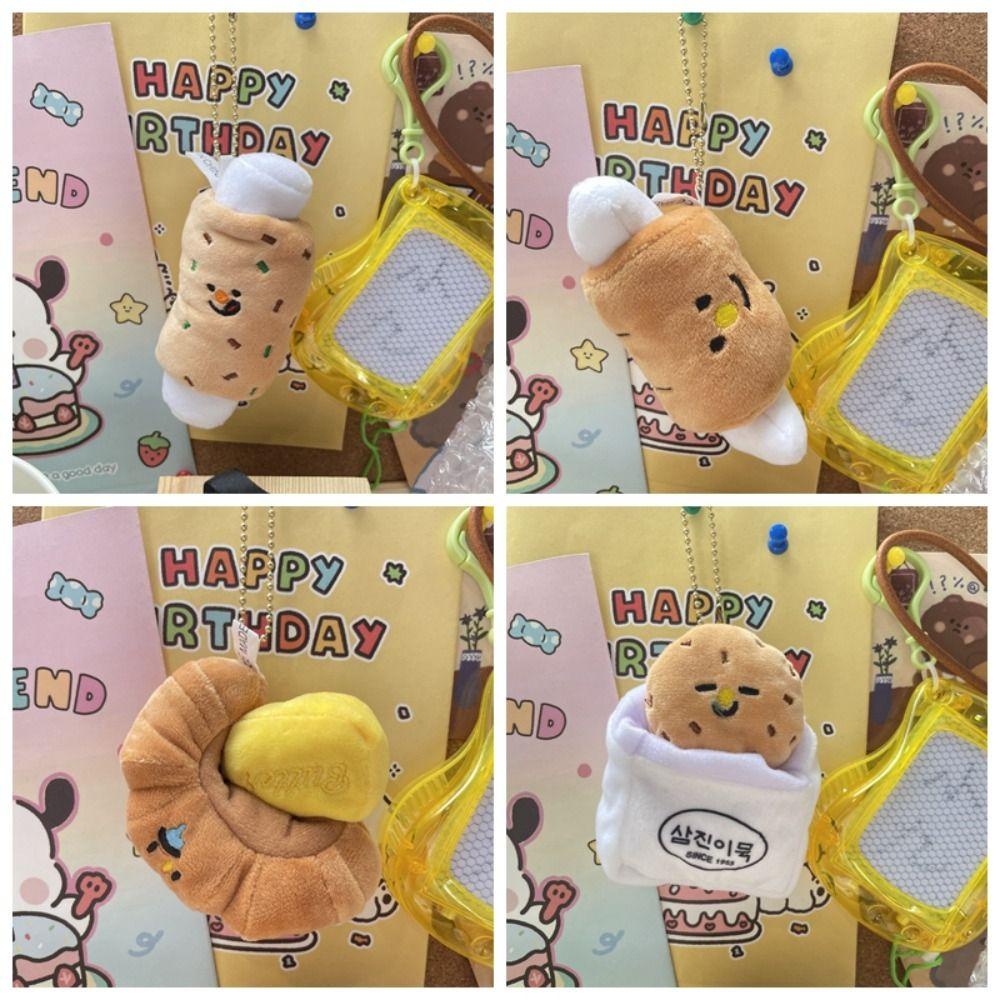 Shanlin Móc Khóa Hình Bánh Mì Nhồi Bông Đáng Yêu