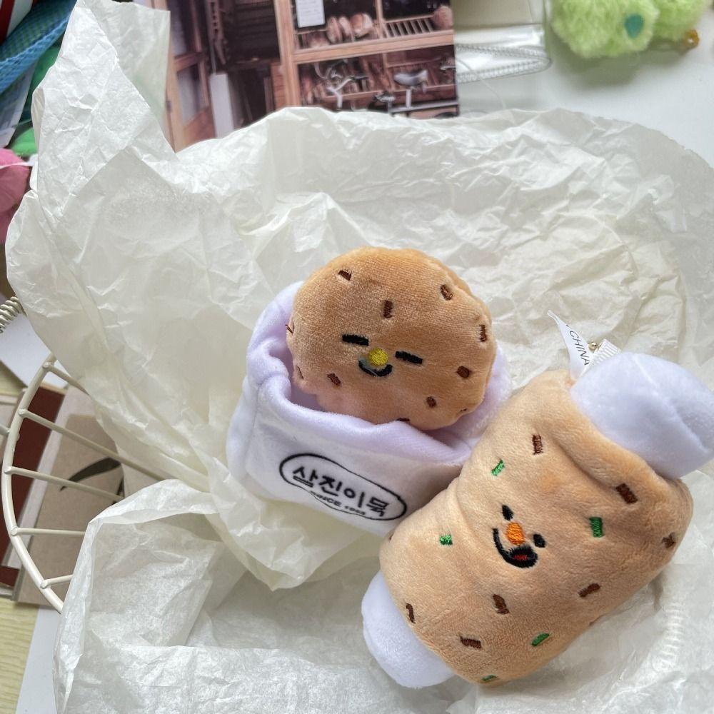 Shanlin Móc Khóa Hình Bánh Mì Nhồi Bông Đáng Yêu