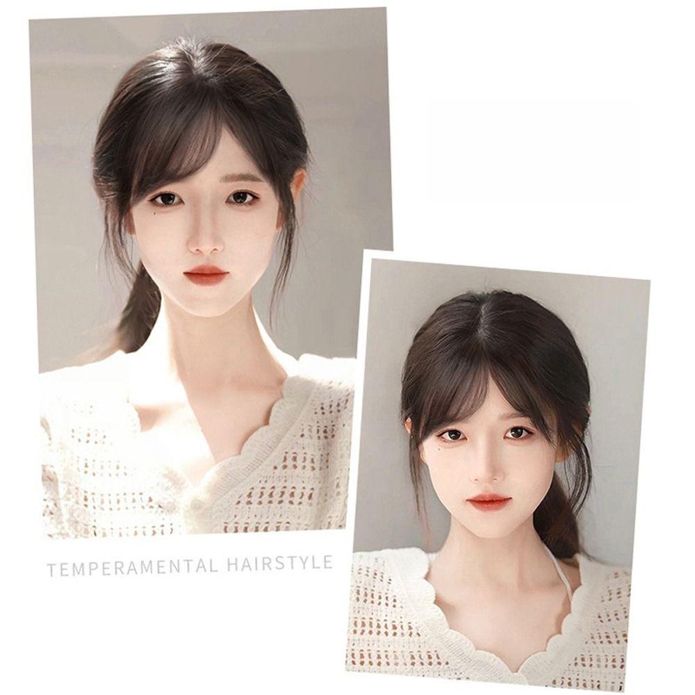 Mái Tóc Giả 3d Có Mái Bằng Lông Gài Cho Mái Tóc Suông Mượt Tự Nhiên francesco