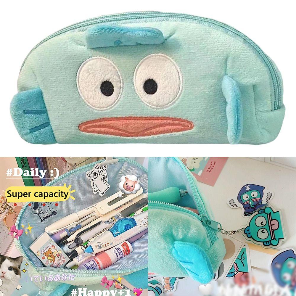 Missups Túi Đựng Bút Chì Sức Chứa Lớn Có Khóa Kéo Hình Cá Xấu Xí hanton Sáng Tạo Cho Học Sinh