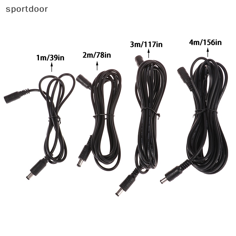 Dây Cáp Nối Nguồn Máy Ảnh 1 / 3 / 4 / 5m dc 5.5mm x 2.1mm