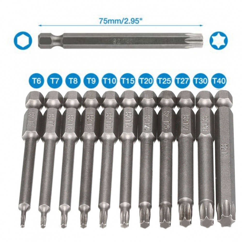 Tua Vít Hợp Kim Thép t10 t15 t20 t25 75mm t27 t30 t40 t6 t7 t8 t9 Chuyên Dụng