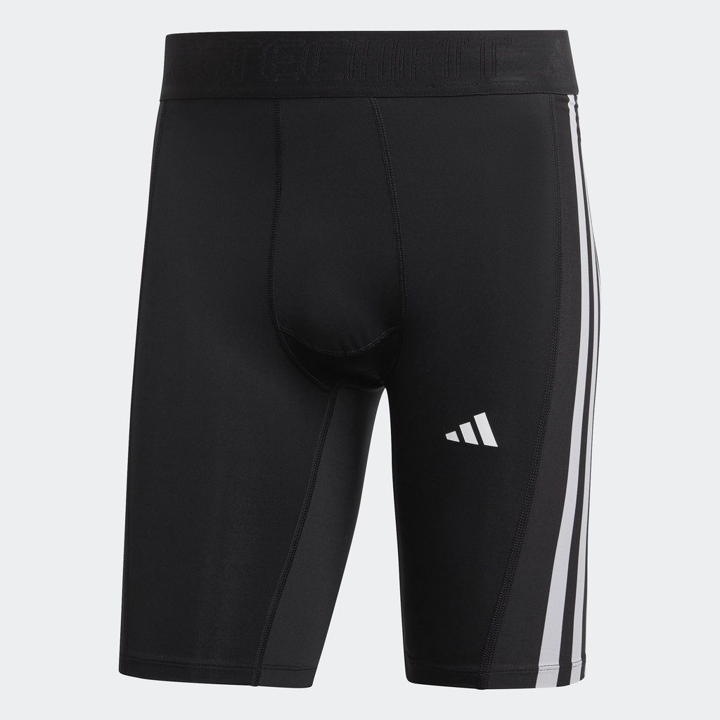 adidas Tập luyện Quần Short Bó Tập Luyện 3 Sọc Techfit Nam Đen HD3531