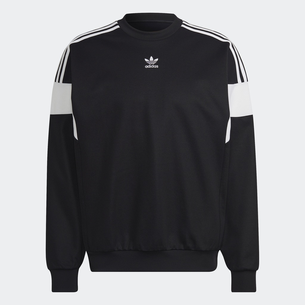 adidas Phong cách sống Áo Sweatshirt Cổ Tròn Cut Line Classics Adicolor Nam Đen HN6117