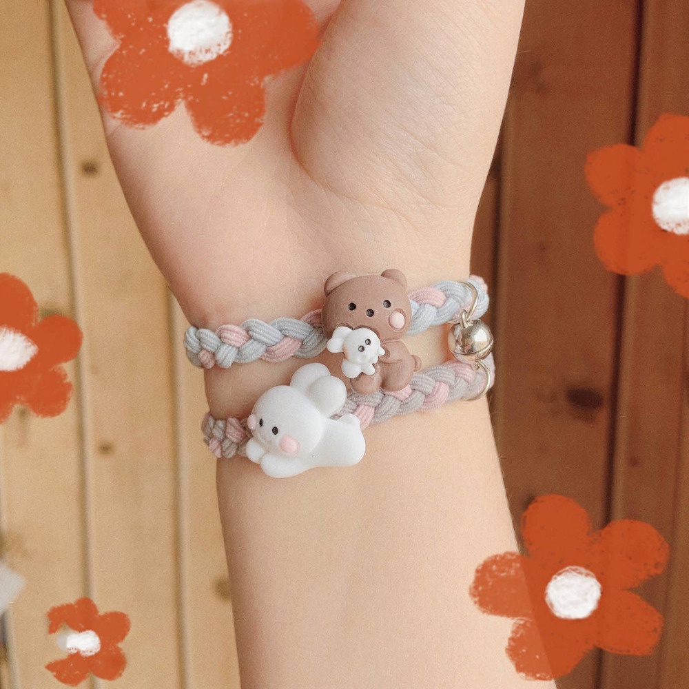 Vòng Tay Nam Châm Kiểu Hoạt Hình stitch Đáng Yêu Cho Cặp Đôi